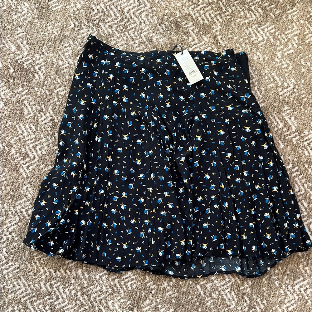 Blue Mini Skater Skirt for Night Out